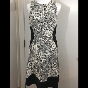 Ivanka Trump Dress with Faux-Lace Pattern